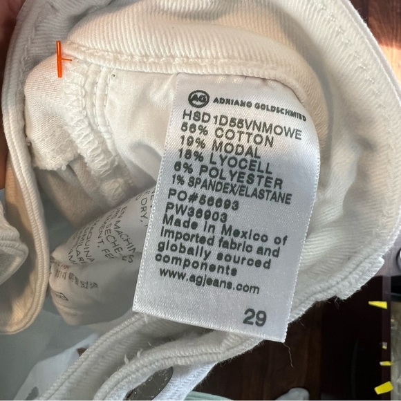 Adriano Goldschmied Farrah Mid-Rise Crop Boot Jeans White - Picture 10 of 10